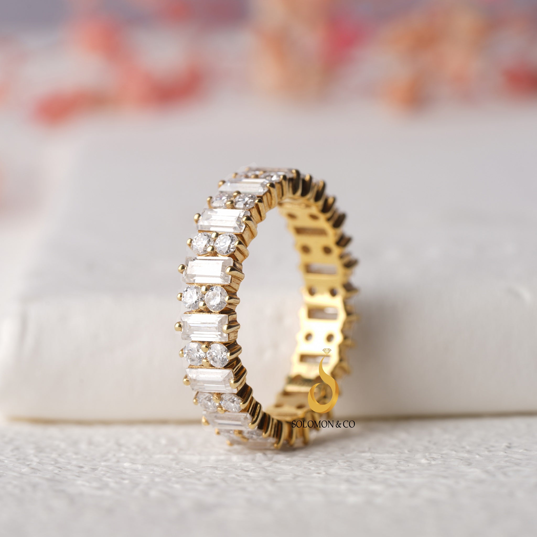 Vintage Full Eternity Wedding Ring