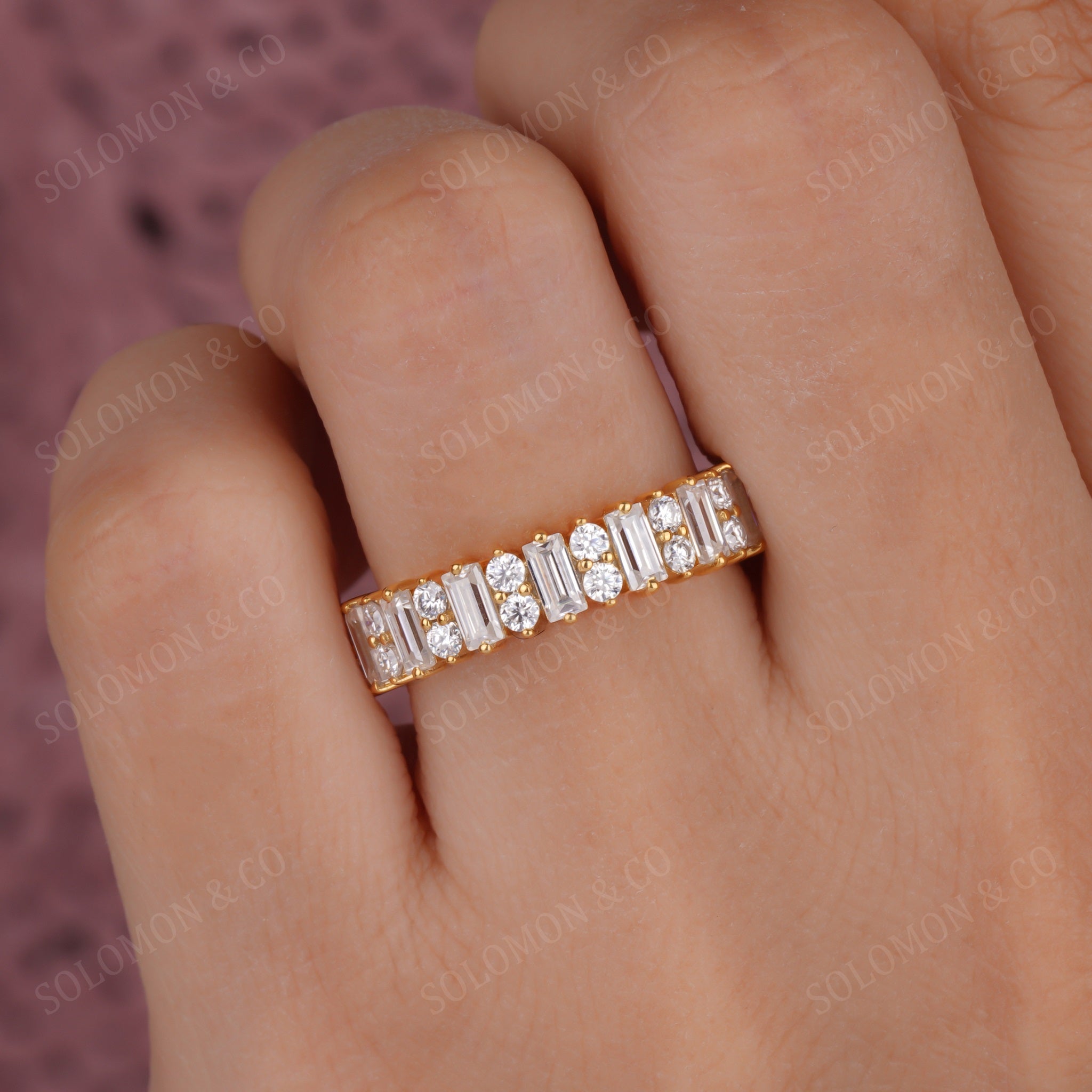 Vintage Full Eternity Wedding Ring