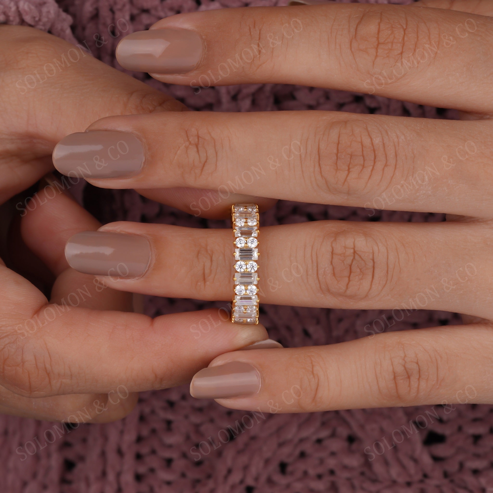 Vintage Full Eternity Wedding Ring