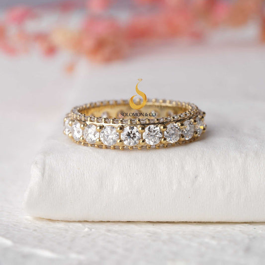 Two Side Pave Full Eternity band