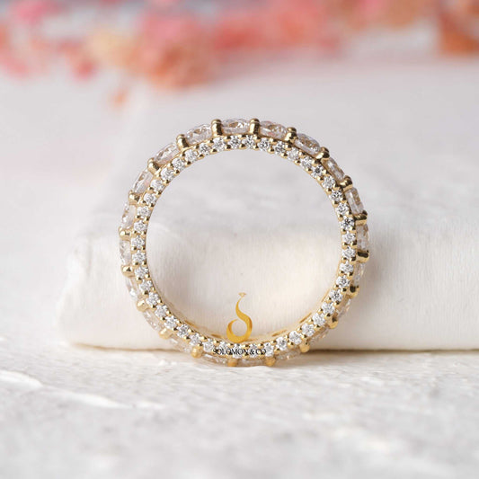 Two Side Pave Full Eternity band