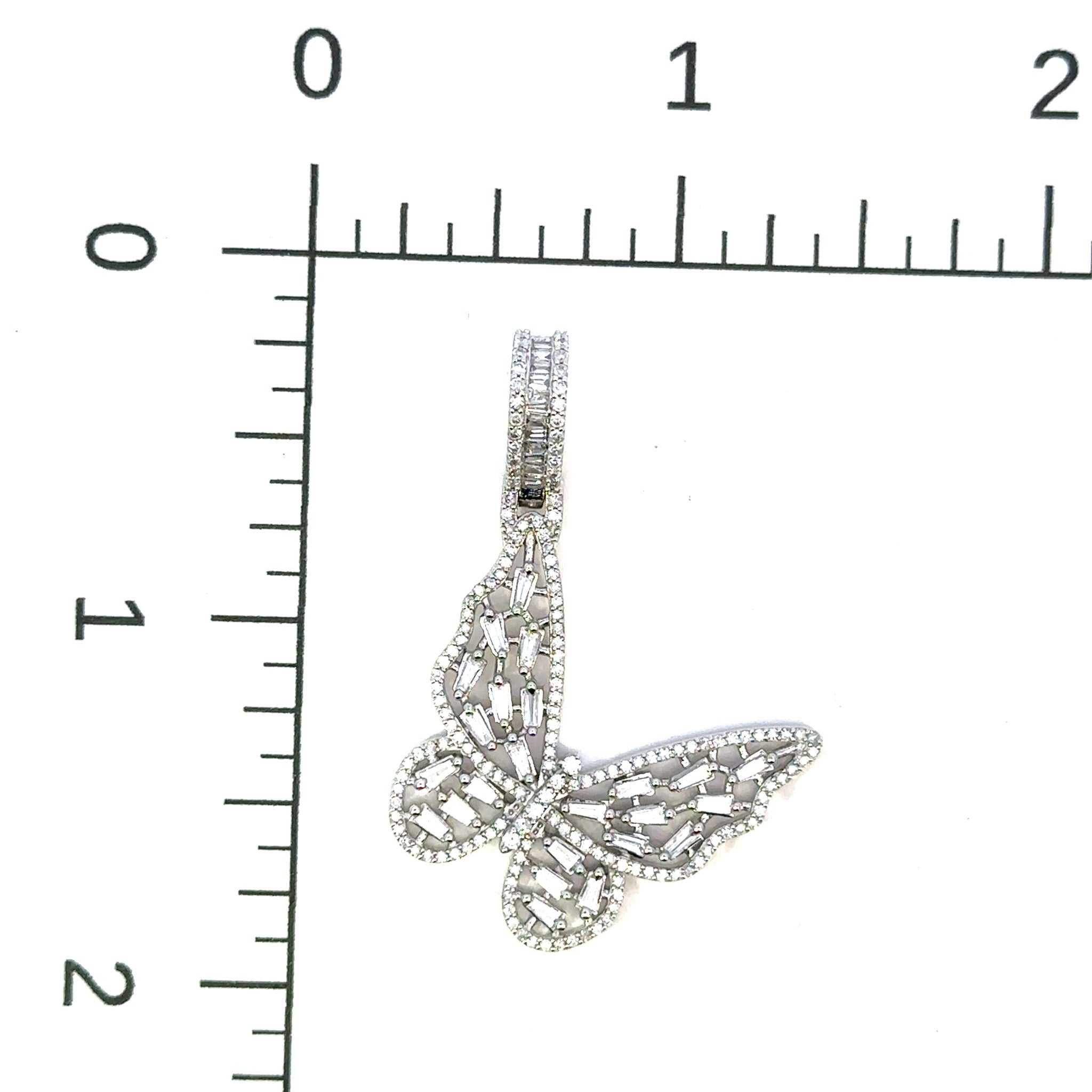 Iced Out Butterfly Hip Hop Pendant