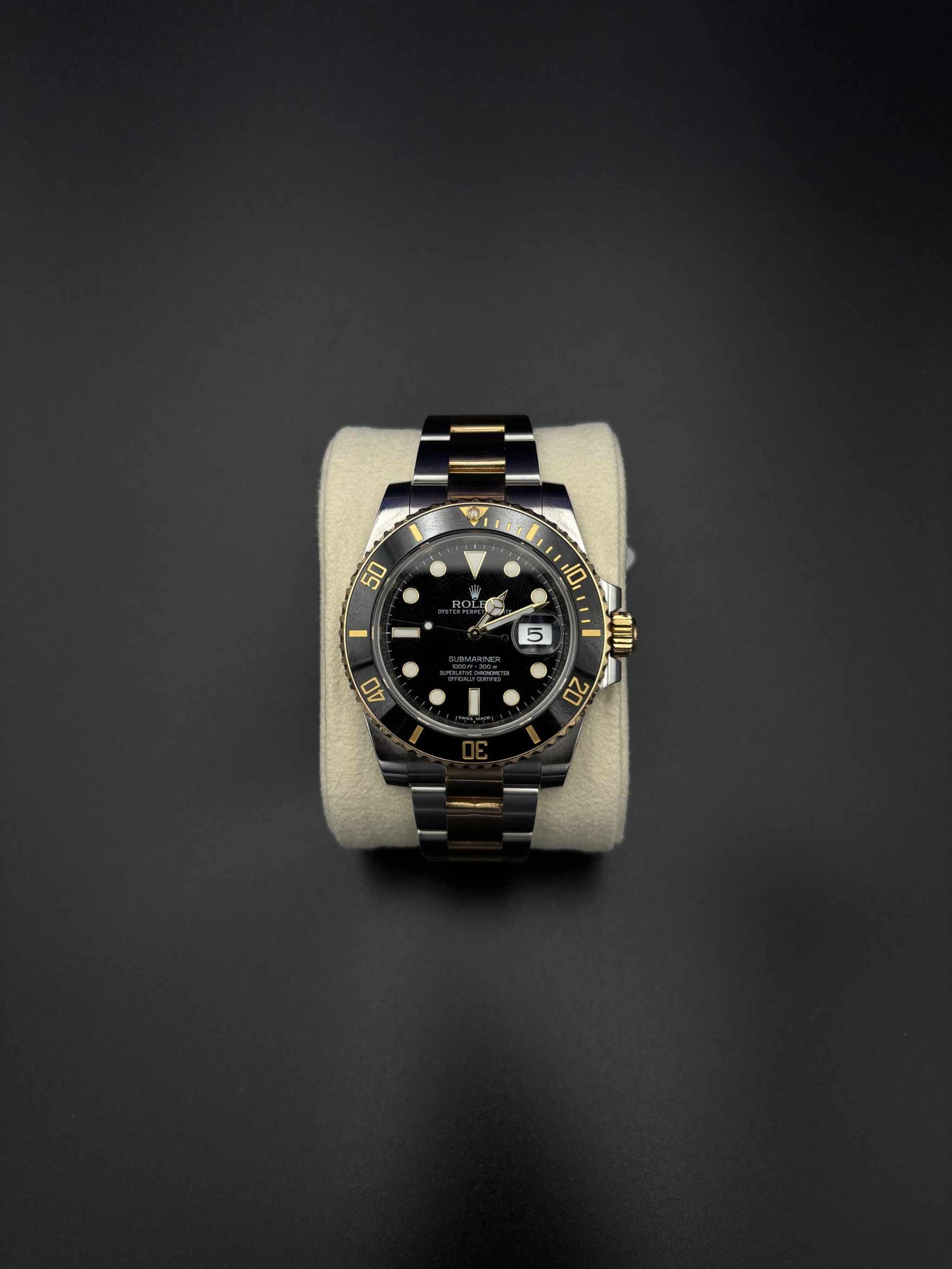 Rolex Submariner Date 40mm 116613LN Two-Tone Black Dial Ceramic 2014 — Pre-Owned