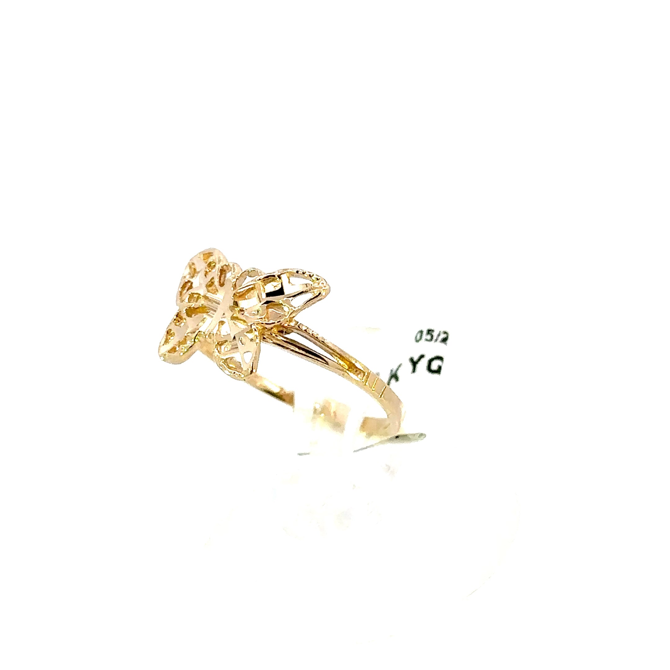 14K GOLD BUTTERFLY RING