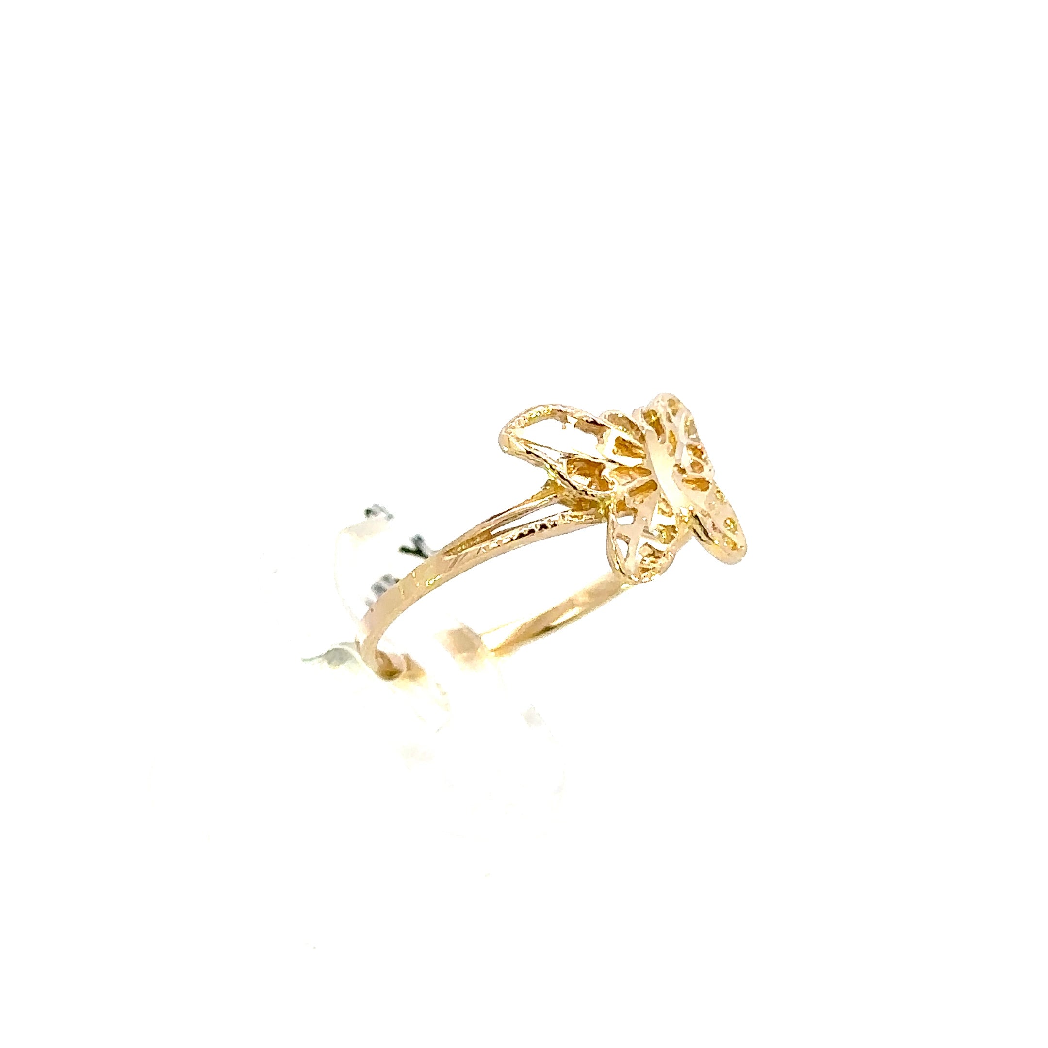 14K GOLD BUTTERFLY RING