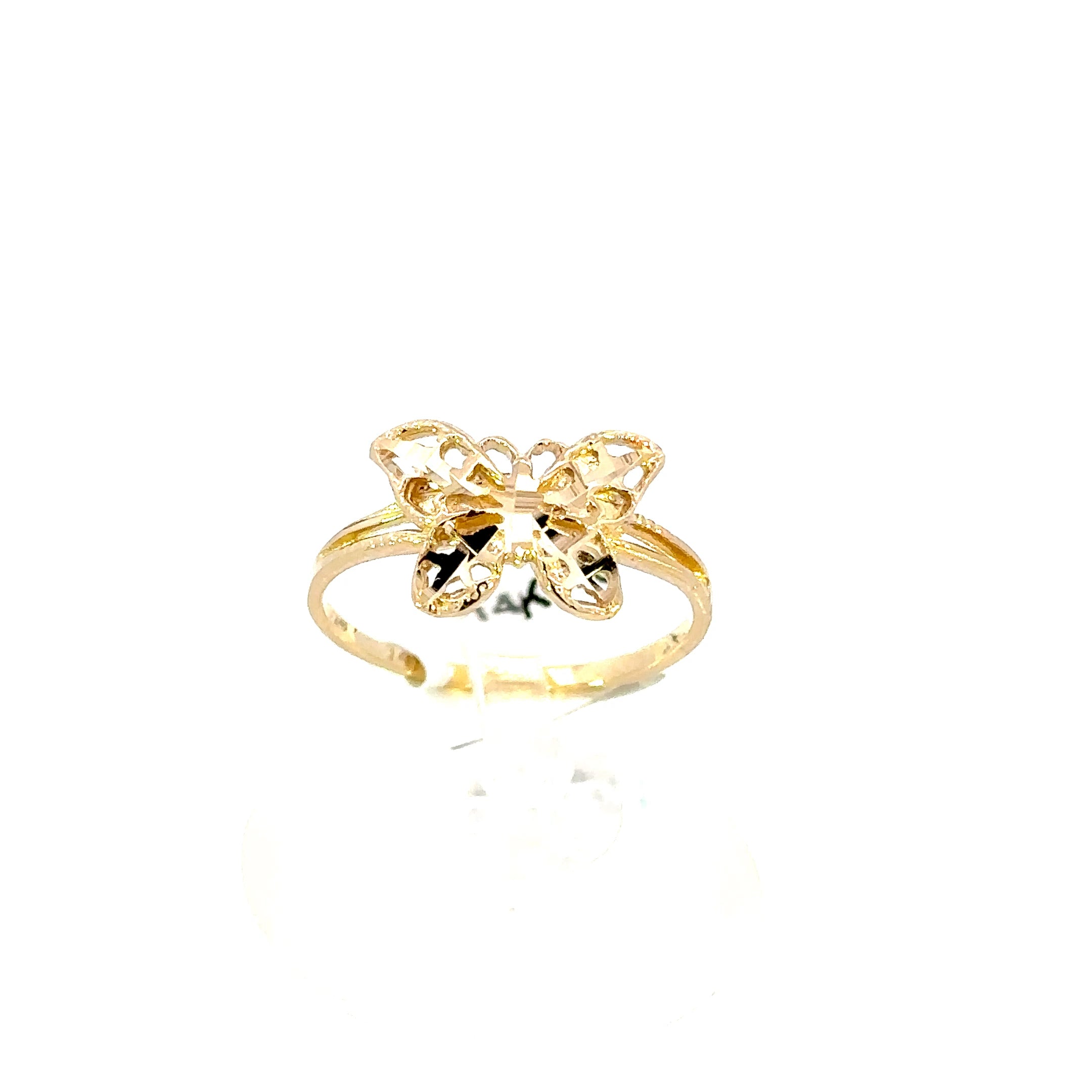 14K GOLD BUTTERFLY RING