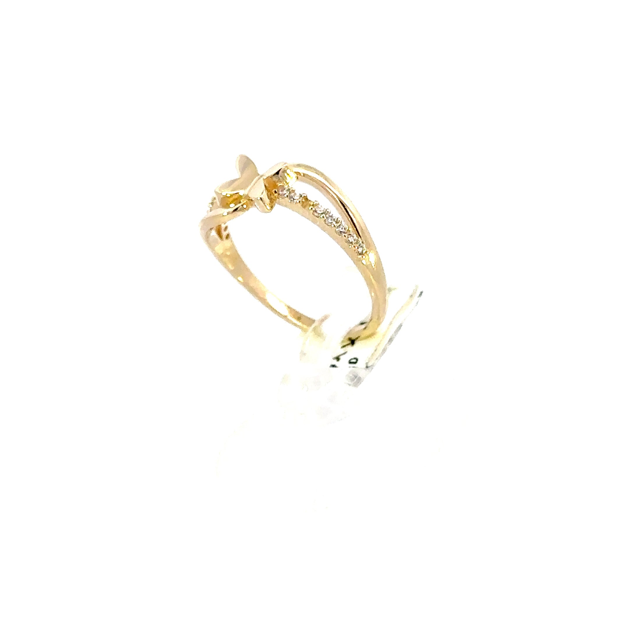 14K GOLD BUTTERFLY RING