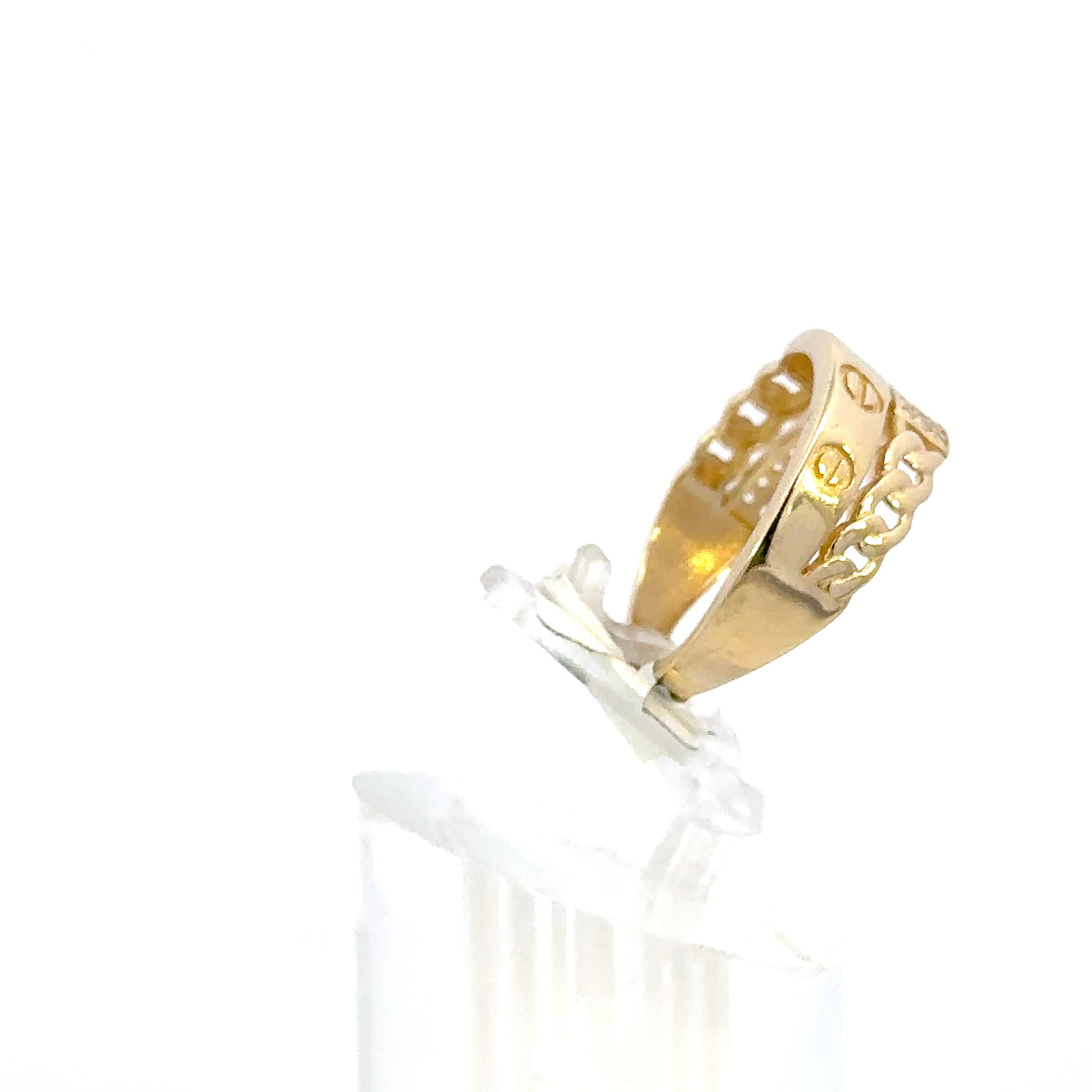 14K GOLD C.Z LOVE RING