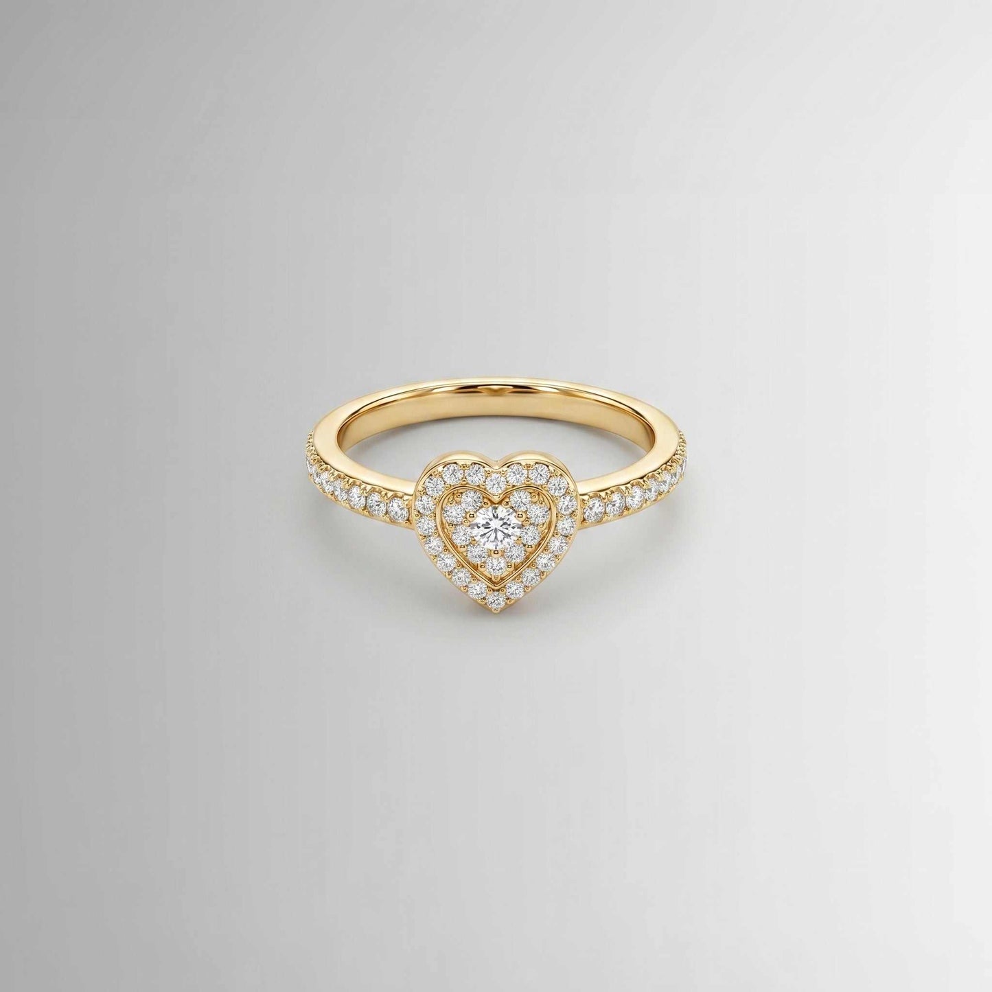 0.22 CTW Diamond Heart Ring – 10K Gold