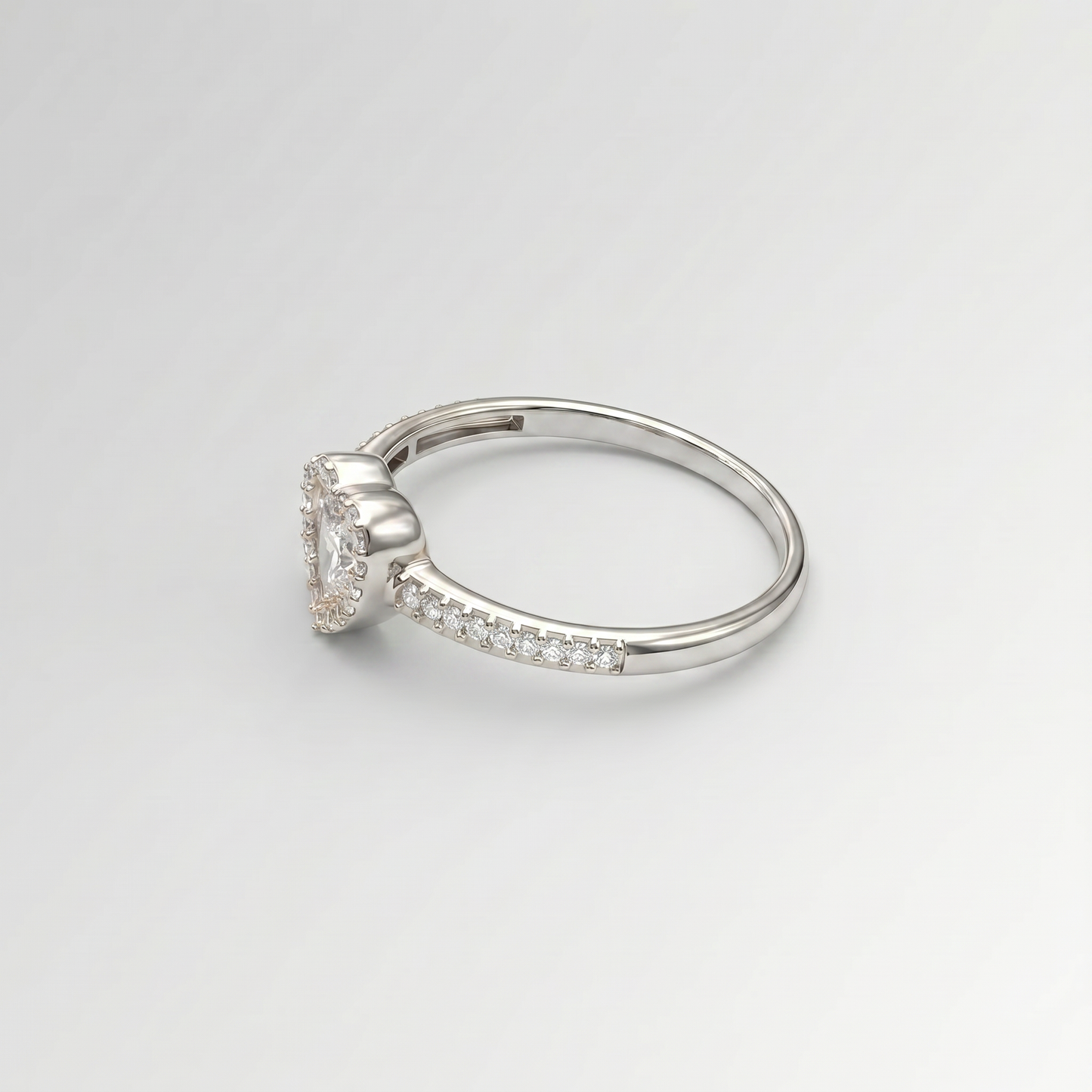 0.22 CTW Diamond Heart Ring – 10K Gold