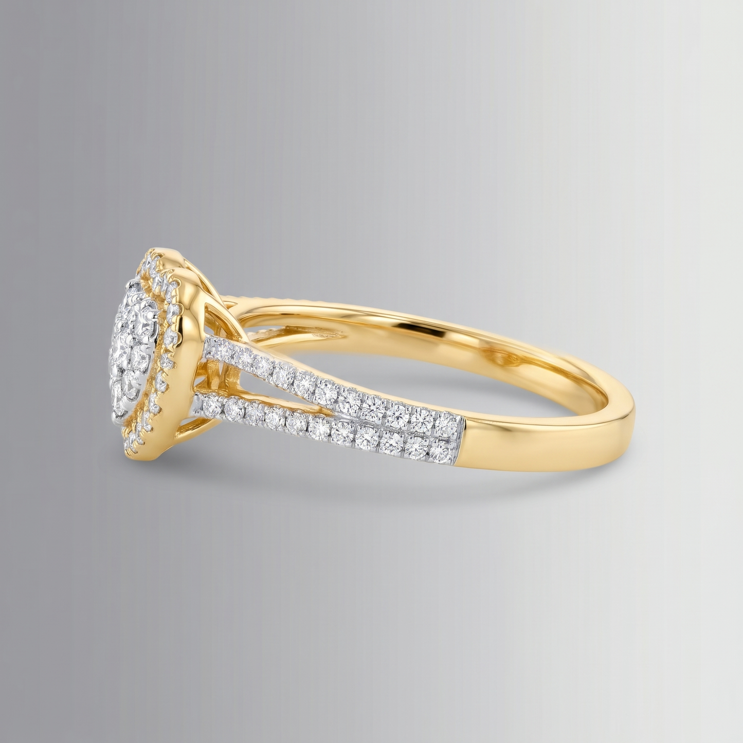0.53 CTW Diamond Heart Ring – 10K Gold