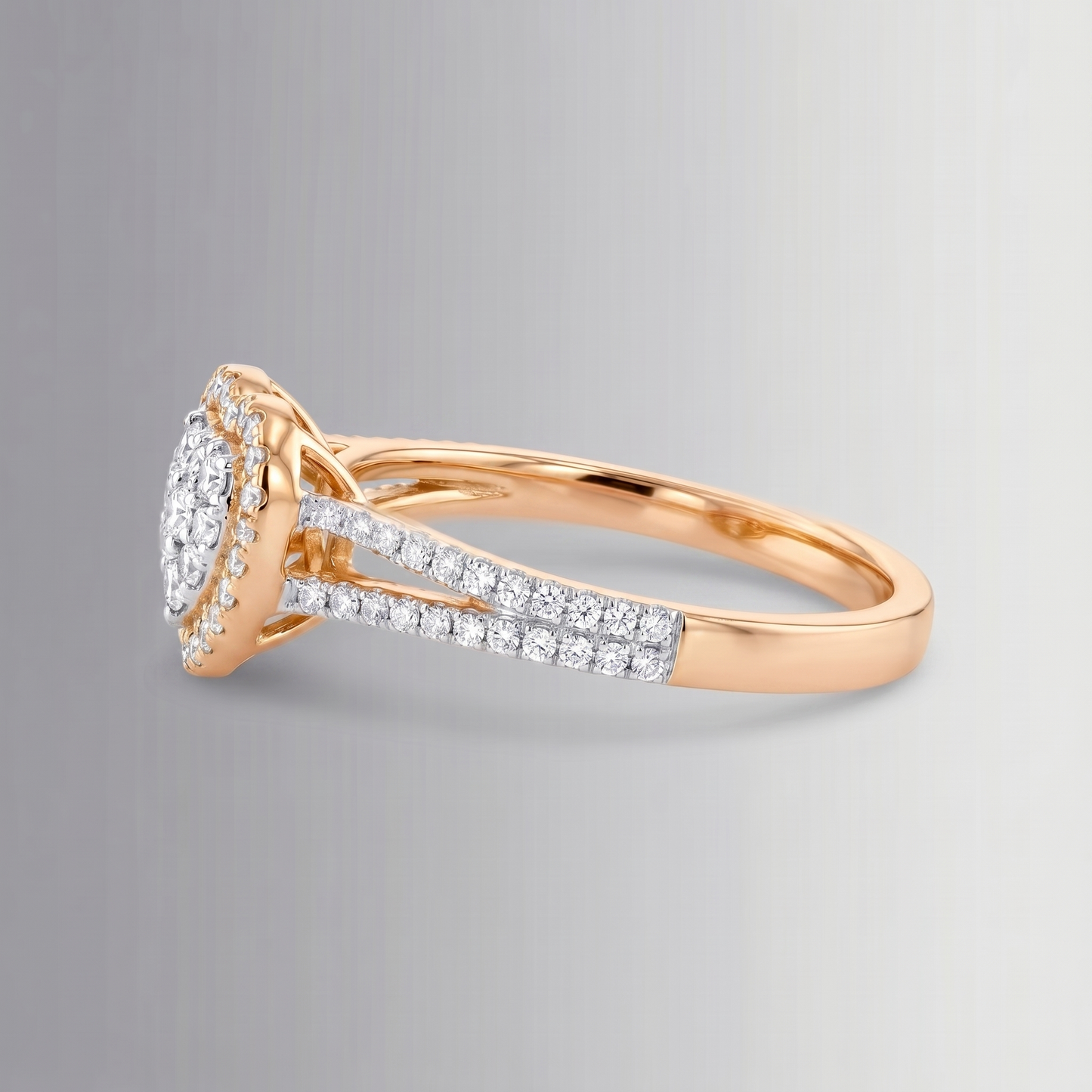 0.53 CTW Diamond Heart Ring – 10K Gold