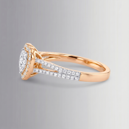 0.53 CTW Diamond Heart Ring – 10K Gold