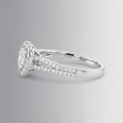 0.53 CTW Diamond Heart Ring – 10K Gold
