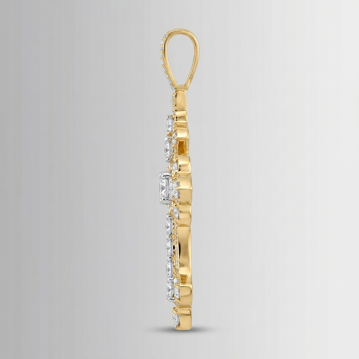 2.25 CTW Diamond Pendant – 10K Gold