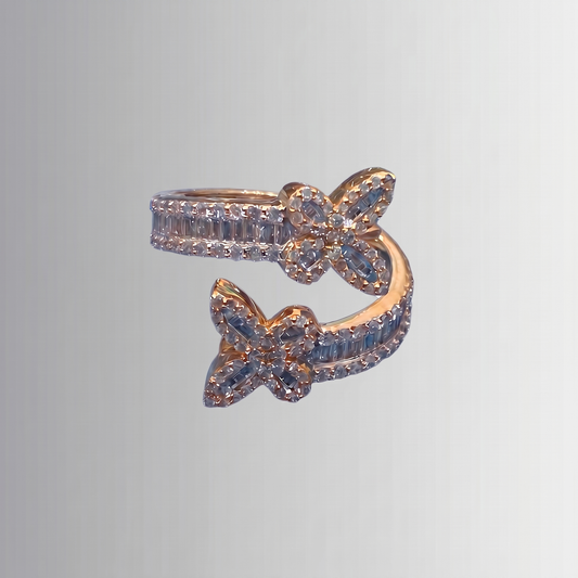 0.67 CTW Diamond Butterfly Ring – 10K Gold