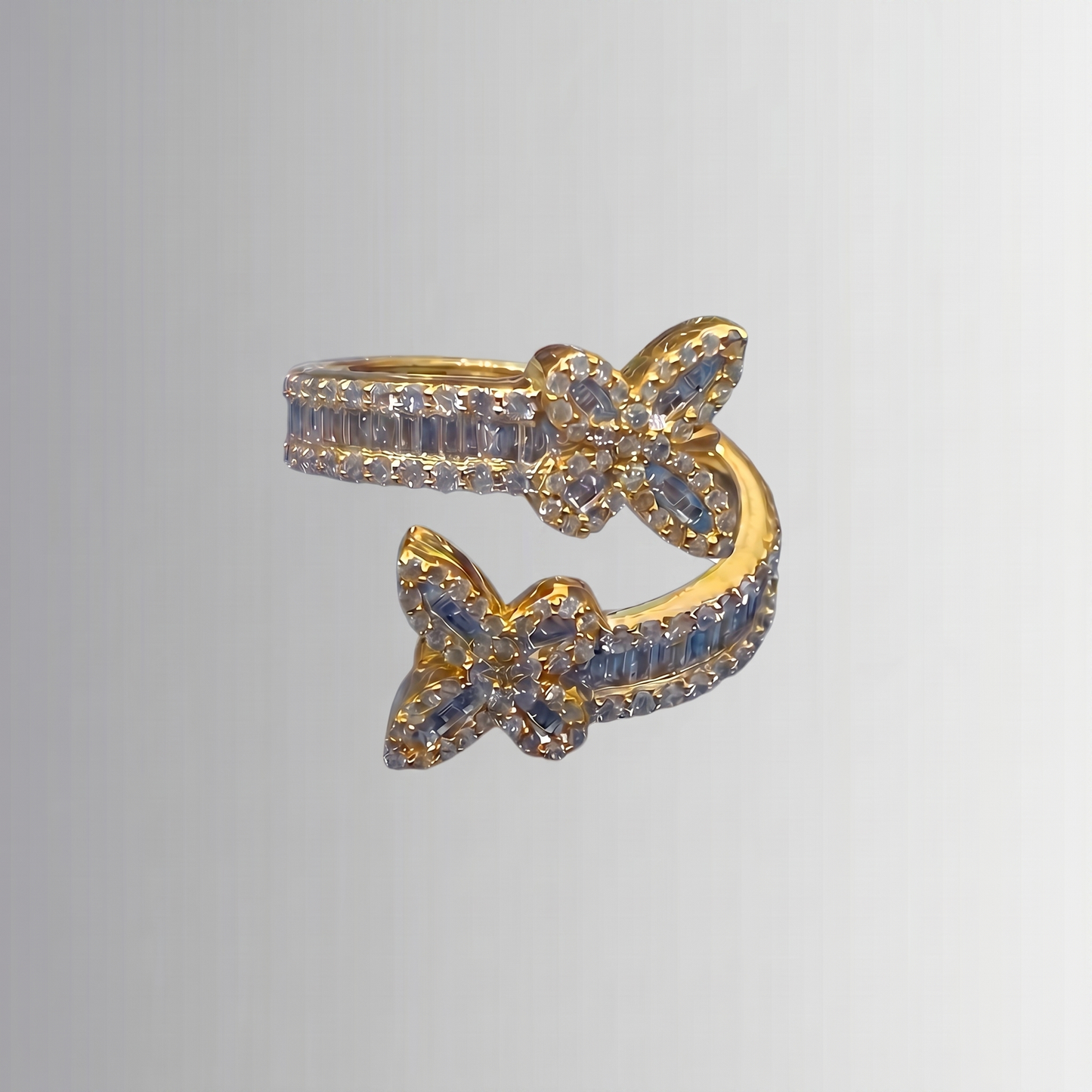 0.67 CTW Diamond Butterfly Ring – 10K Gold