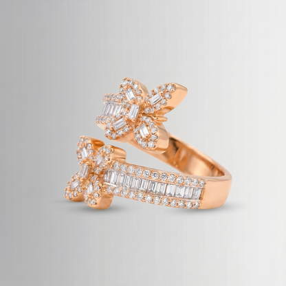 0.67 CTW Diamond Butterfly Ring – 10K Gold