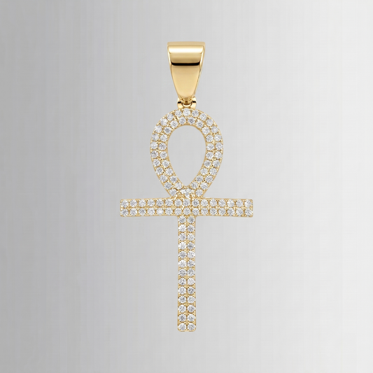 1.08 CTW Diamond Pendant – 10K Gold
