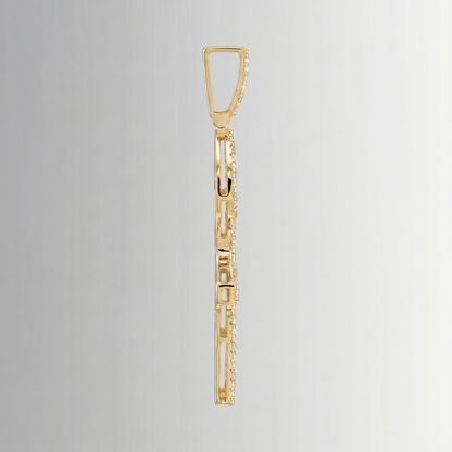 1.08 CTW Diamond Pendant – 10K Gold