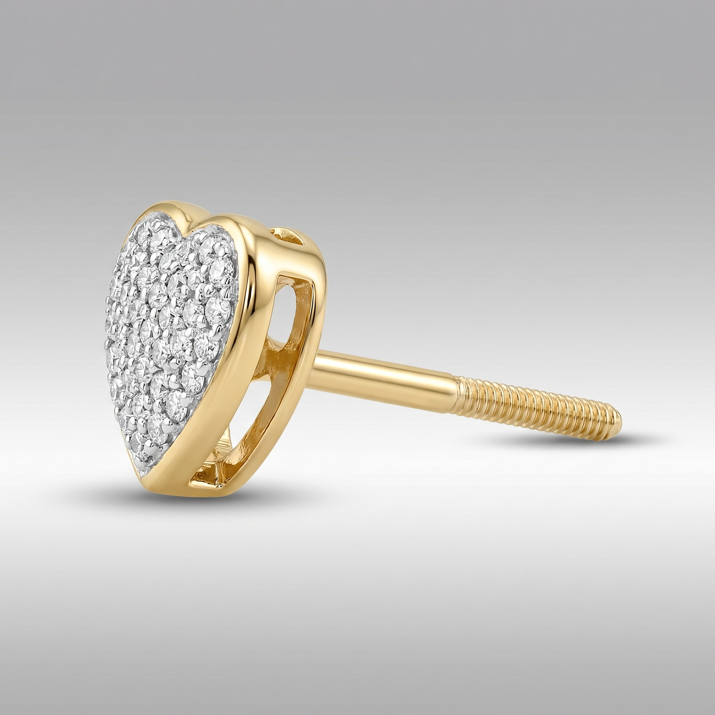 0.10 CTW Natural Diamond Earrings – 10K Gold