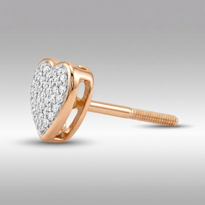 0.10 CTW Natural Diamond Earrings – 10K Gold
