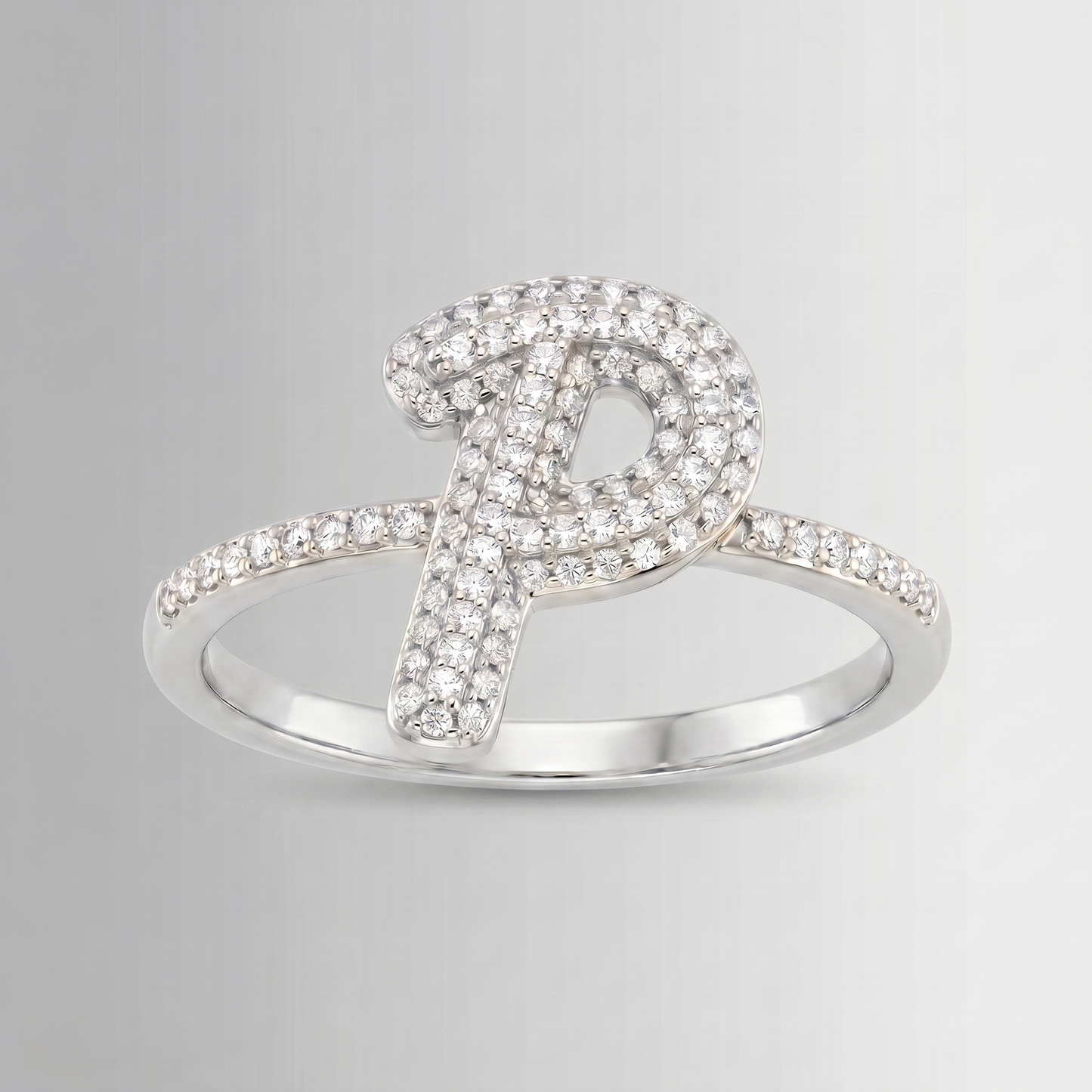 0.31 CTW Diamond Initial Ring – 10K Gold