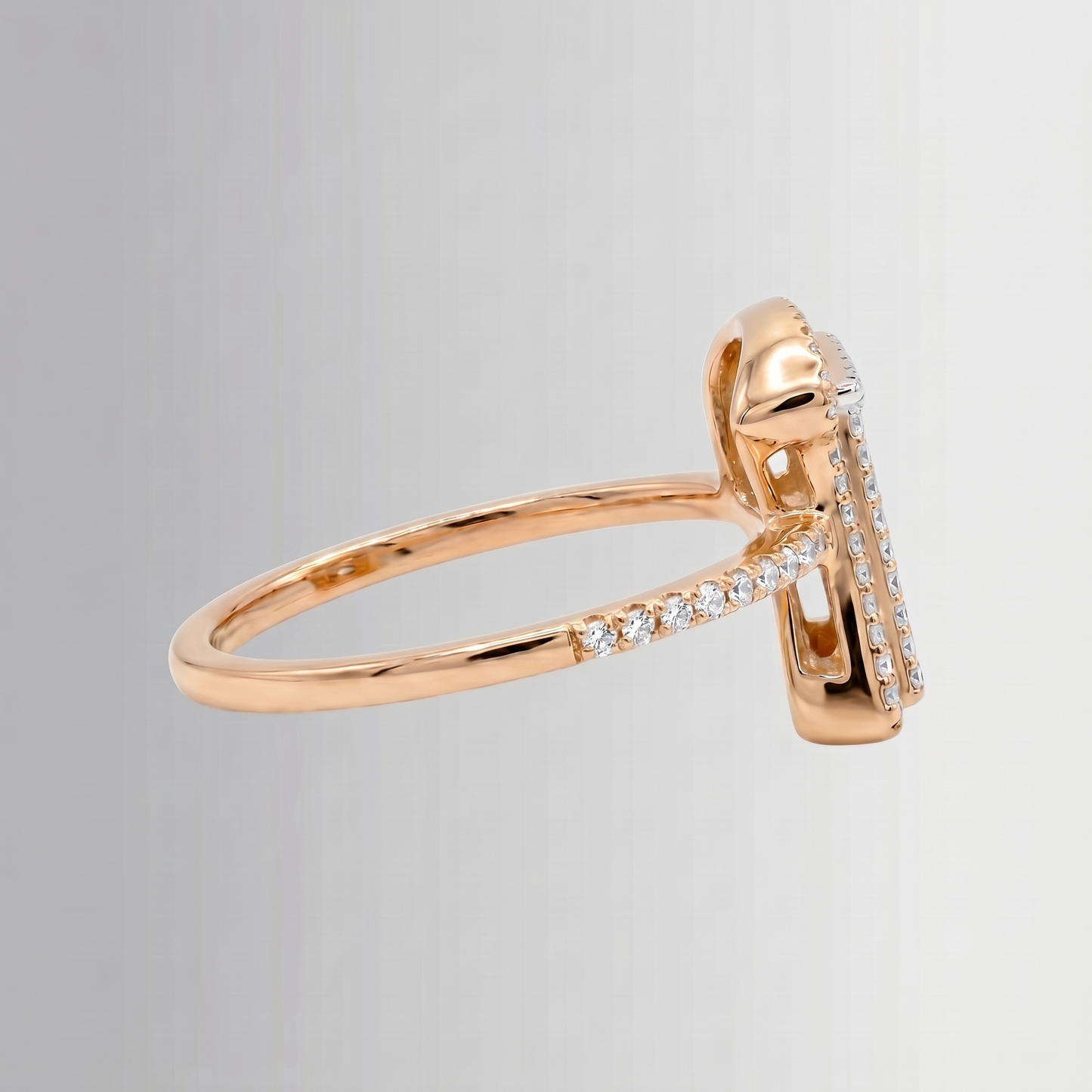 0.31 CTW Diamond Initial Ring – 10K Gold