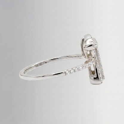 0.31 CTW Diamond Initial Ring – 10K Gold