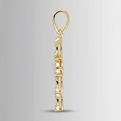 0.82 CTW Diamond Pendant – 10K Gold
