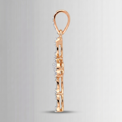 0.82 CTW Diamond Pendant – 10K Gold