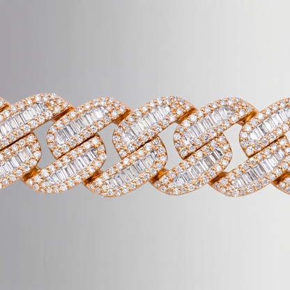 7.20 CTW Diamond Cuban Link Bracelet – 10K Gold