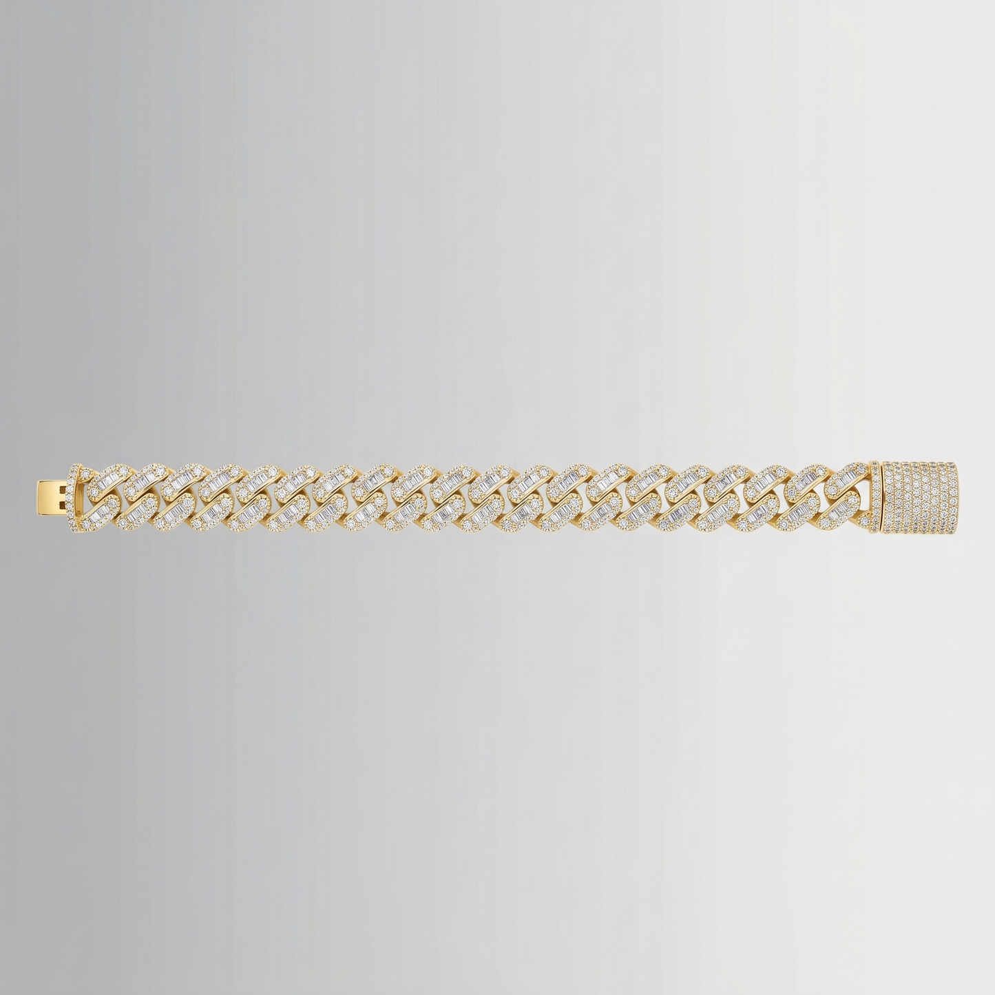 7.20 CTW Diamond Cuban Link Bracelet – 10K Gold
