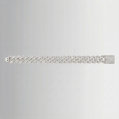 7.20 CTW Diamond Cuban Link Bracelet – 10K Gold