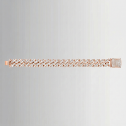 7.20 CTW Diamond Cuban Link Bracelet – 10K Gold