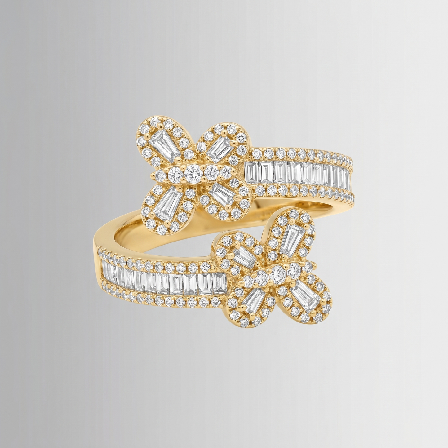 0.86 CTW Diamond Butterfly Ring – 10K Gold