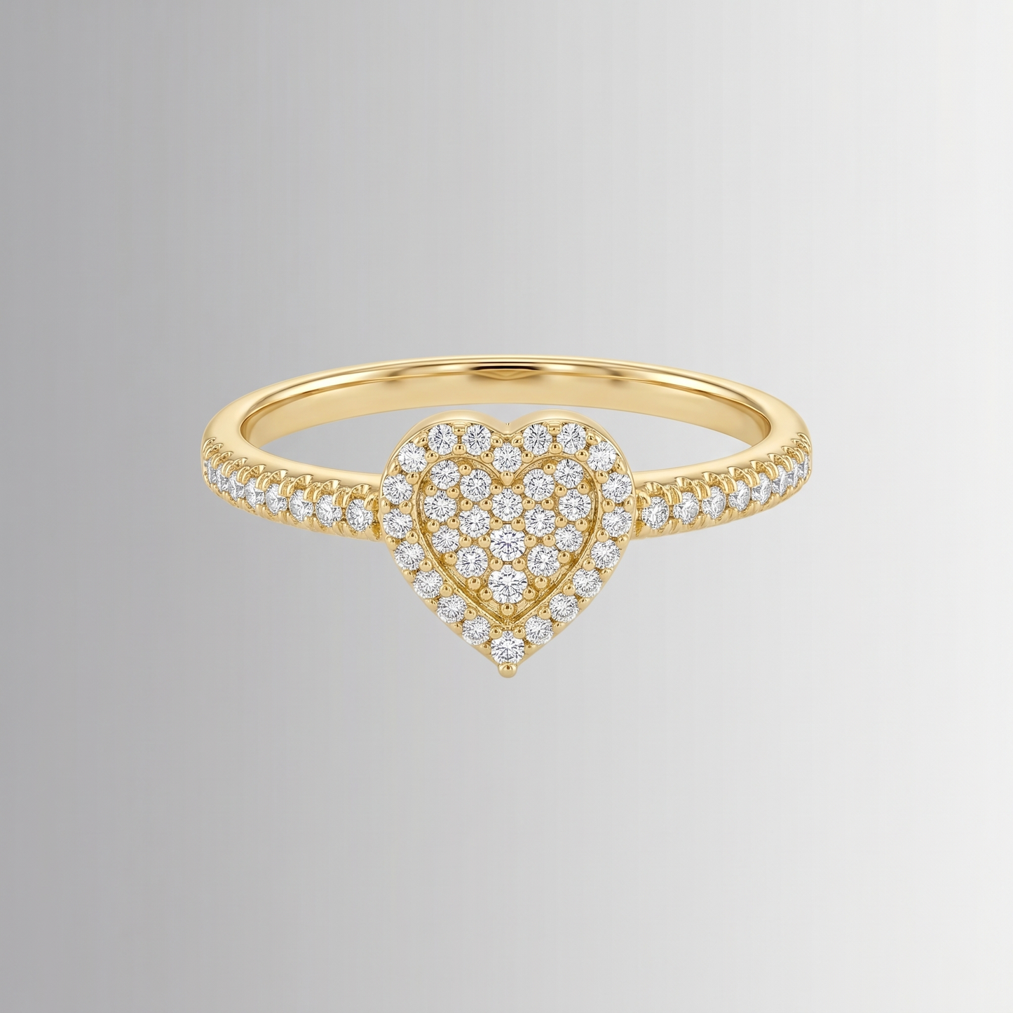 0.22 CTW Diamond Heart Ring – 10K Gold