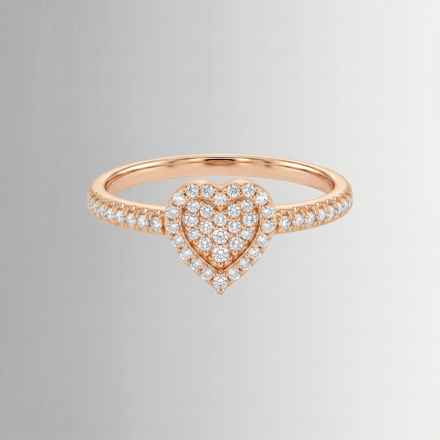0.22 CTW Diamond Heart Ring – 10K Gold