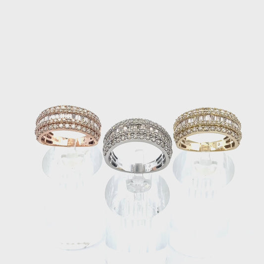 2.30CTW BAGUETTE DIAMOND BAND RING