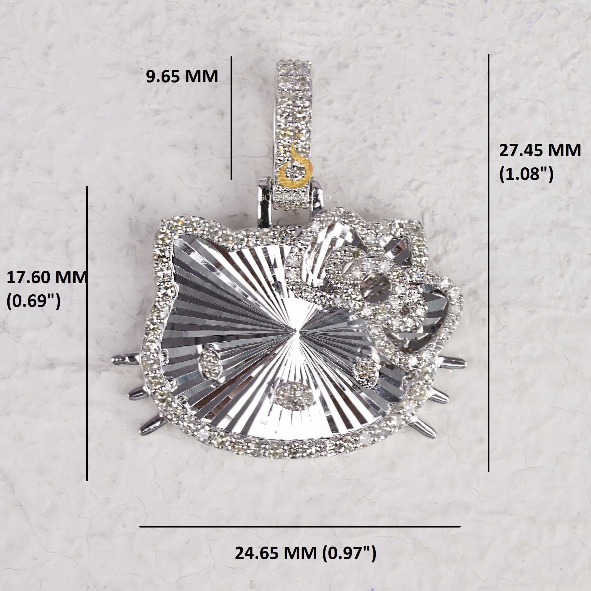 Hello Kitty Customized Diamond Pendant