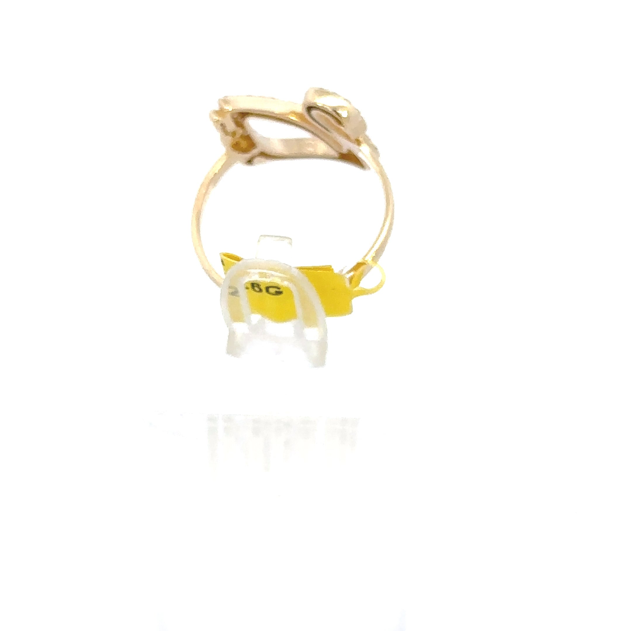 14K GOLD SWAN RING