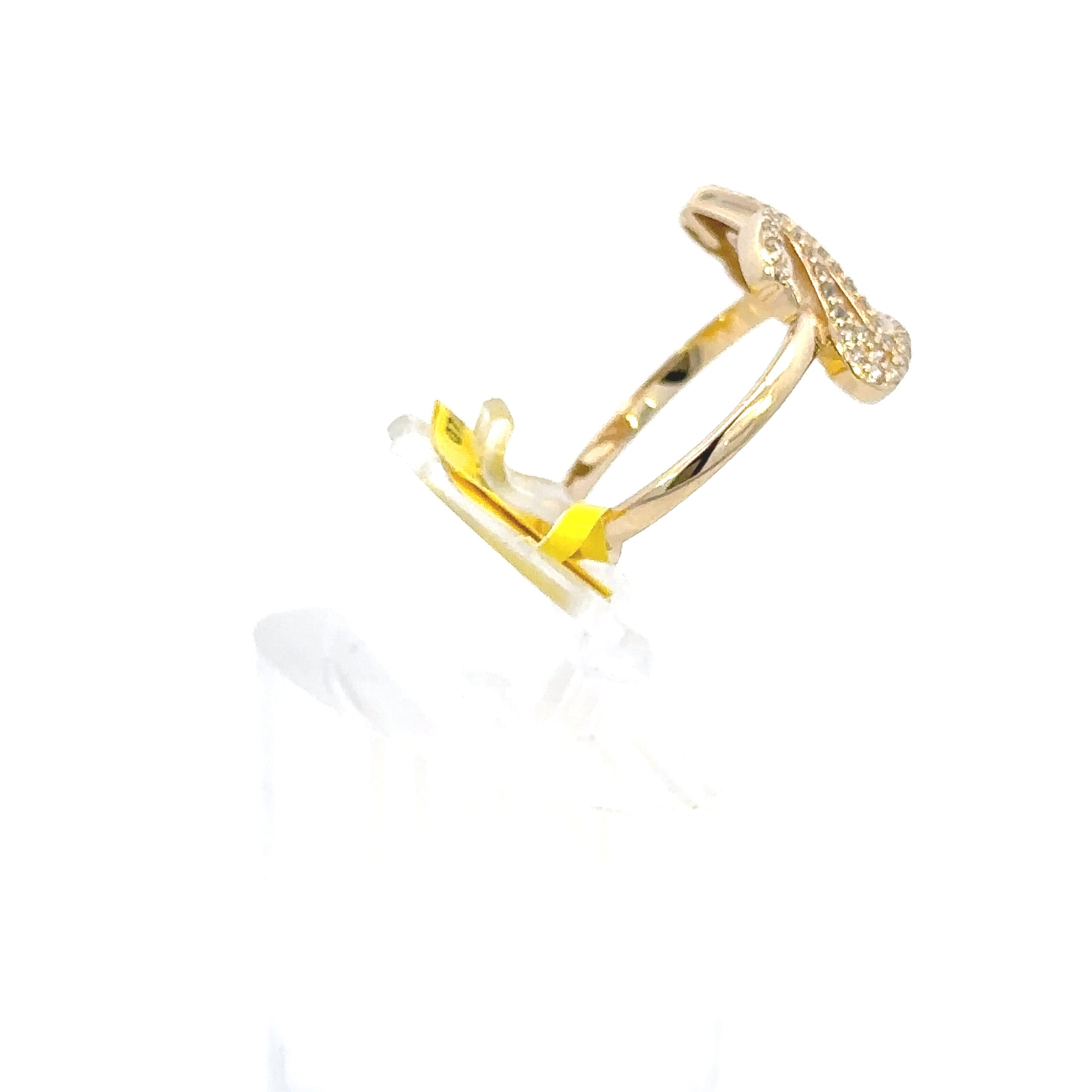 14K GOLD SWAN RING